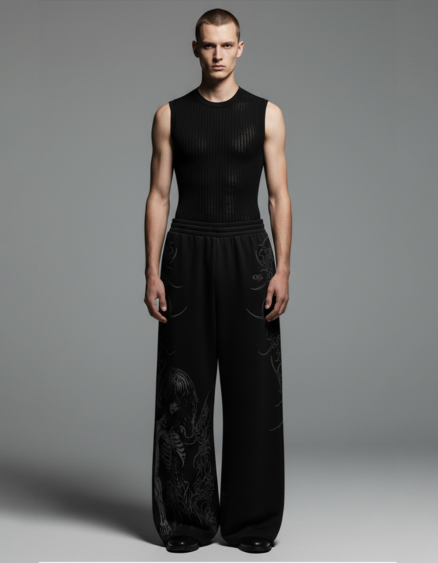 Grimora Unisex Straight Fit Baggy Pants