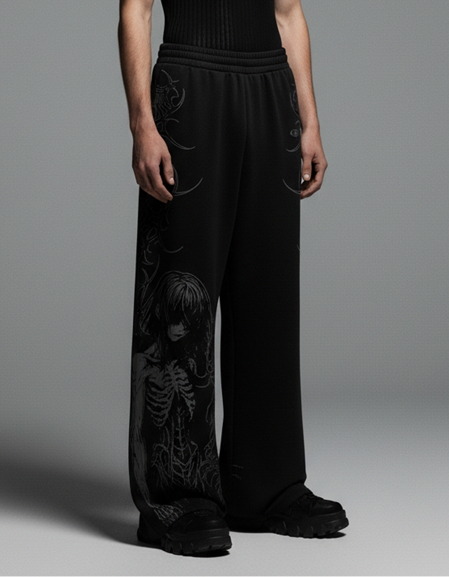 Grimora Unisex Straight Fit Baggy Pants