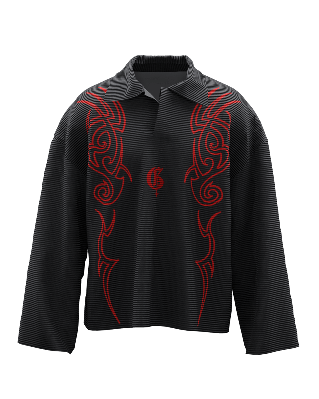 Vamp Corduroy Collar Long Sleeve - GENRAGE