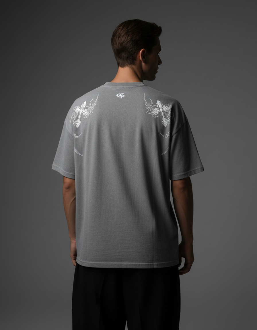 Warlock Grey Boxy Oversized Tshirt