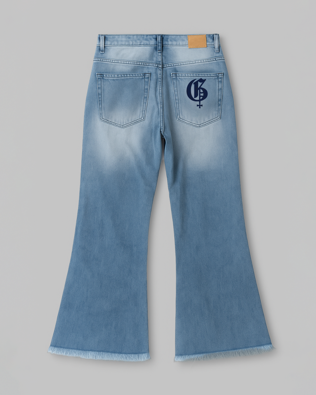 MIST CLOUD BAGGY BOOTCUT JEANS_BACK