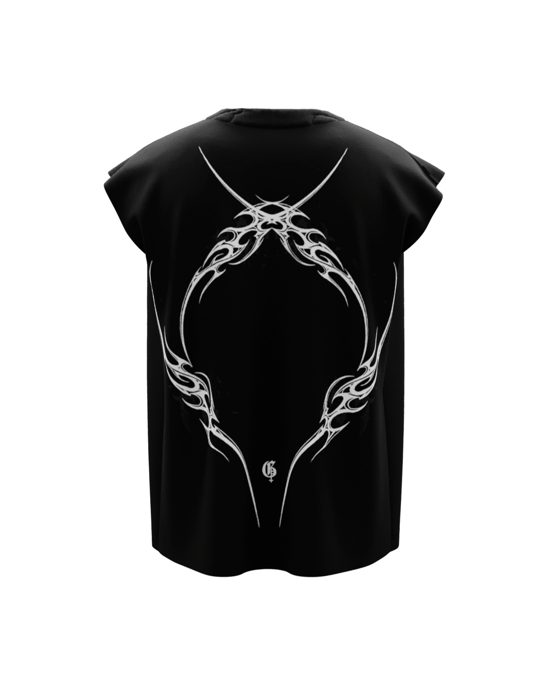 Maria Unisex Black Boxy Vest