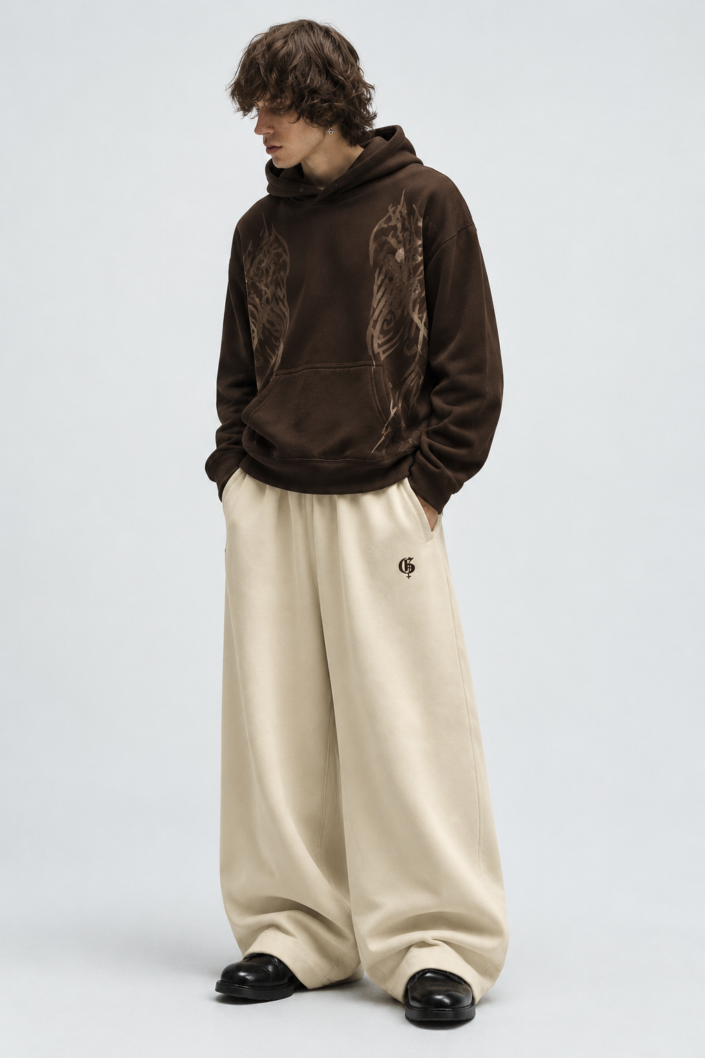 Genrage Beige Balloon Pants