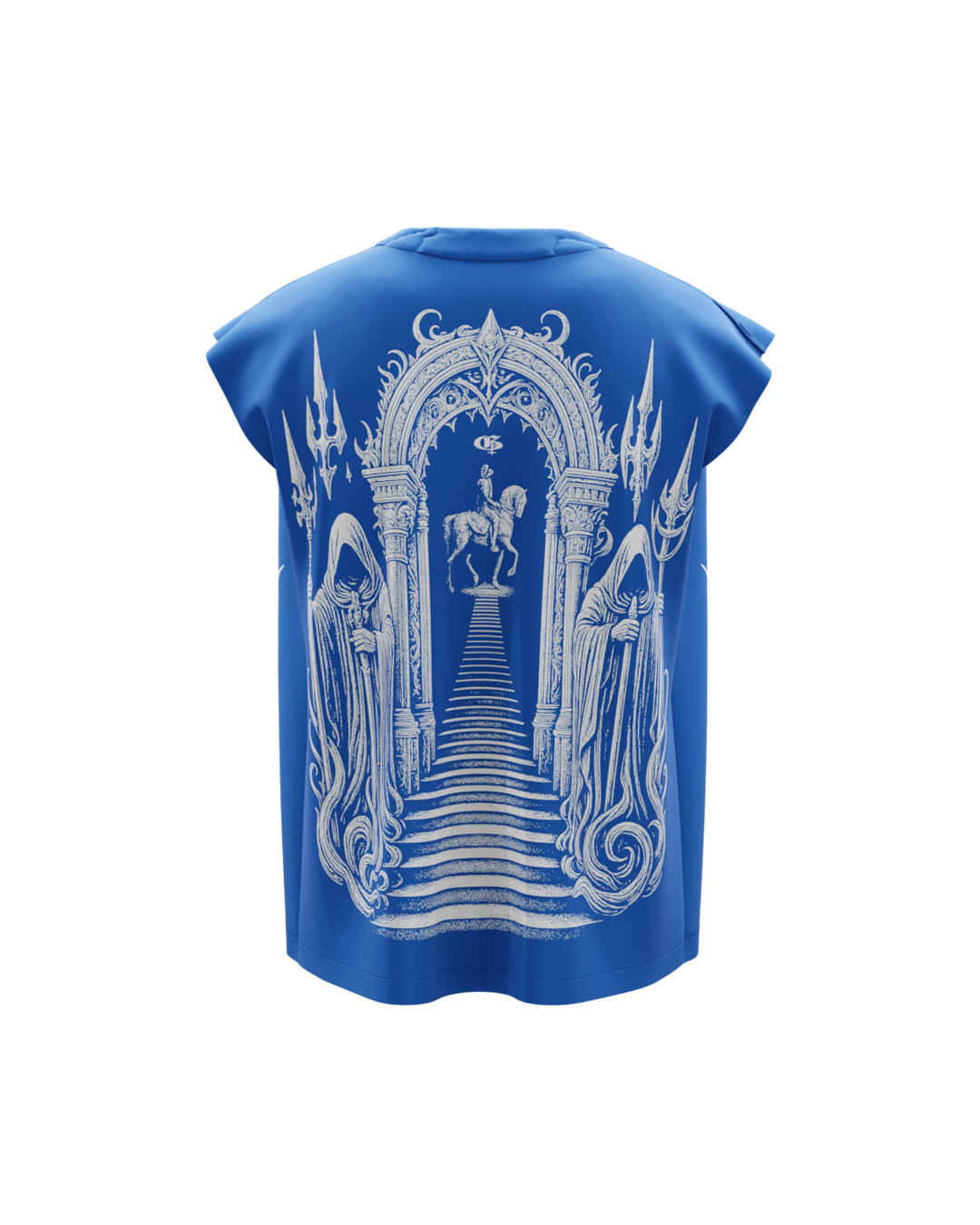 Mortal Royal Blue Boxy Unisex Vest