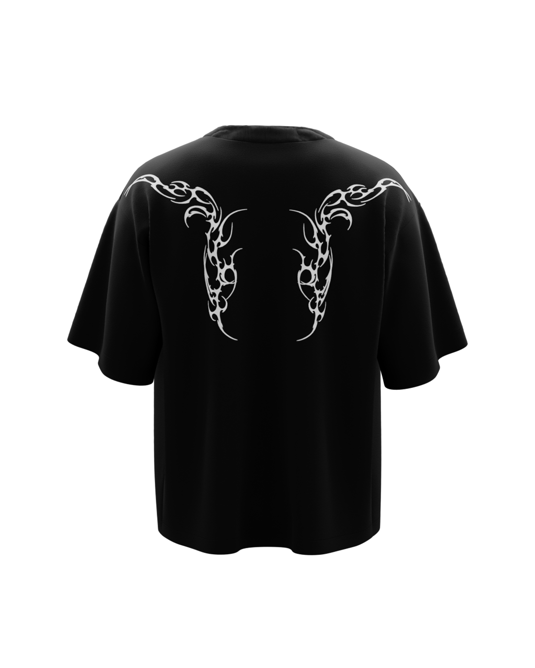Nerve Black Boxy Oversized Tshirt