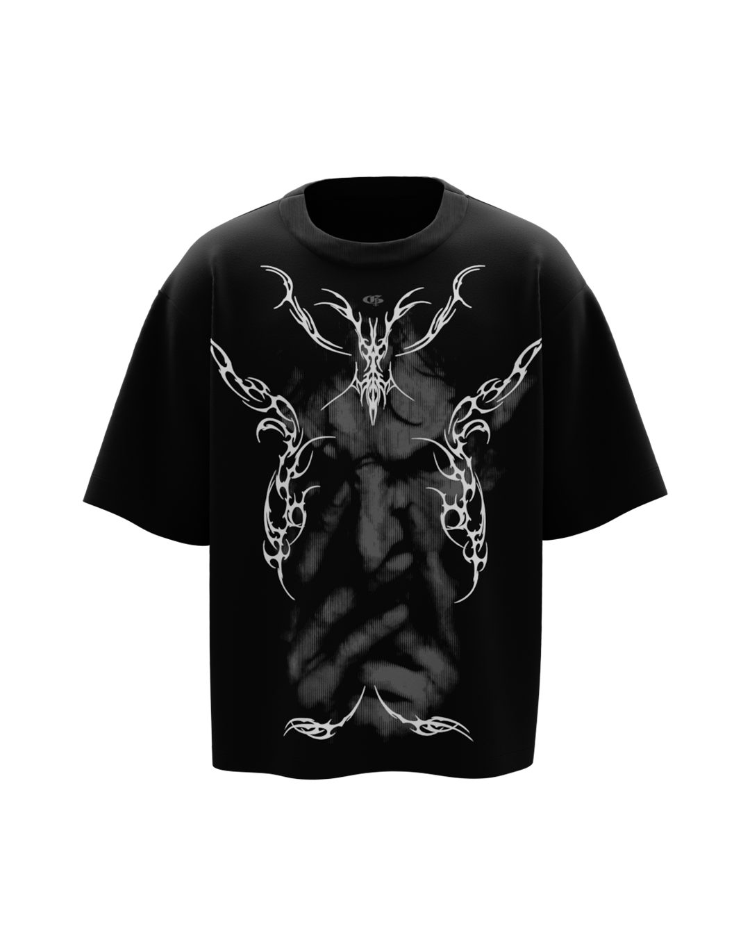 Nerve Black Boxy Oversized Tshirt