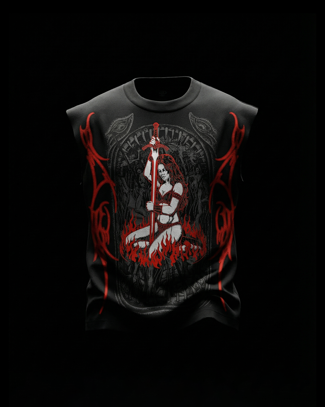 Nyra Black Boxy Unisex Vest