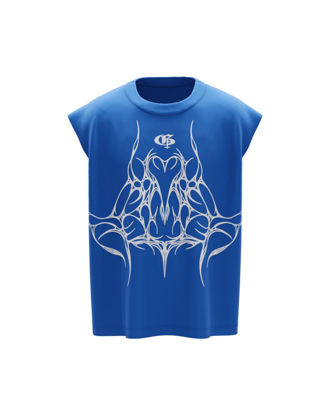 Octagon Royal Blue Boxy Unisex Vest