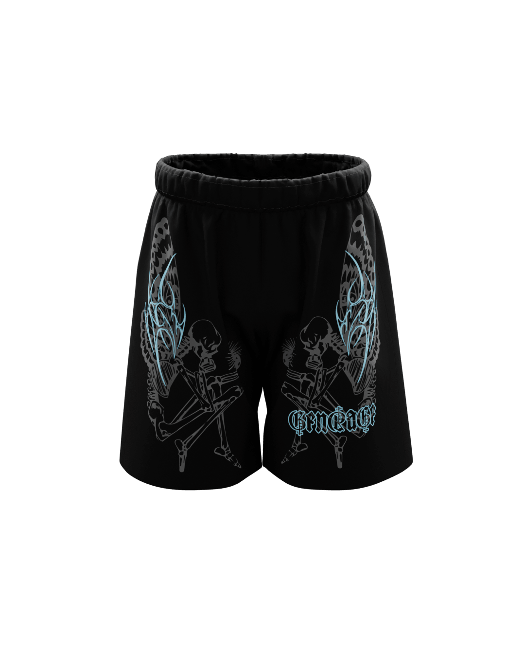 Grimangel Unisex Black Shorts - GENRAGE