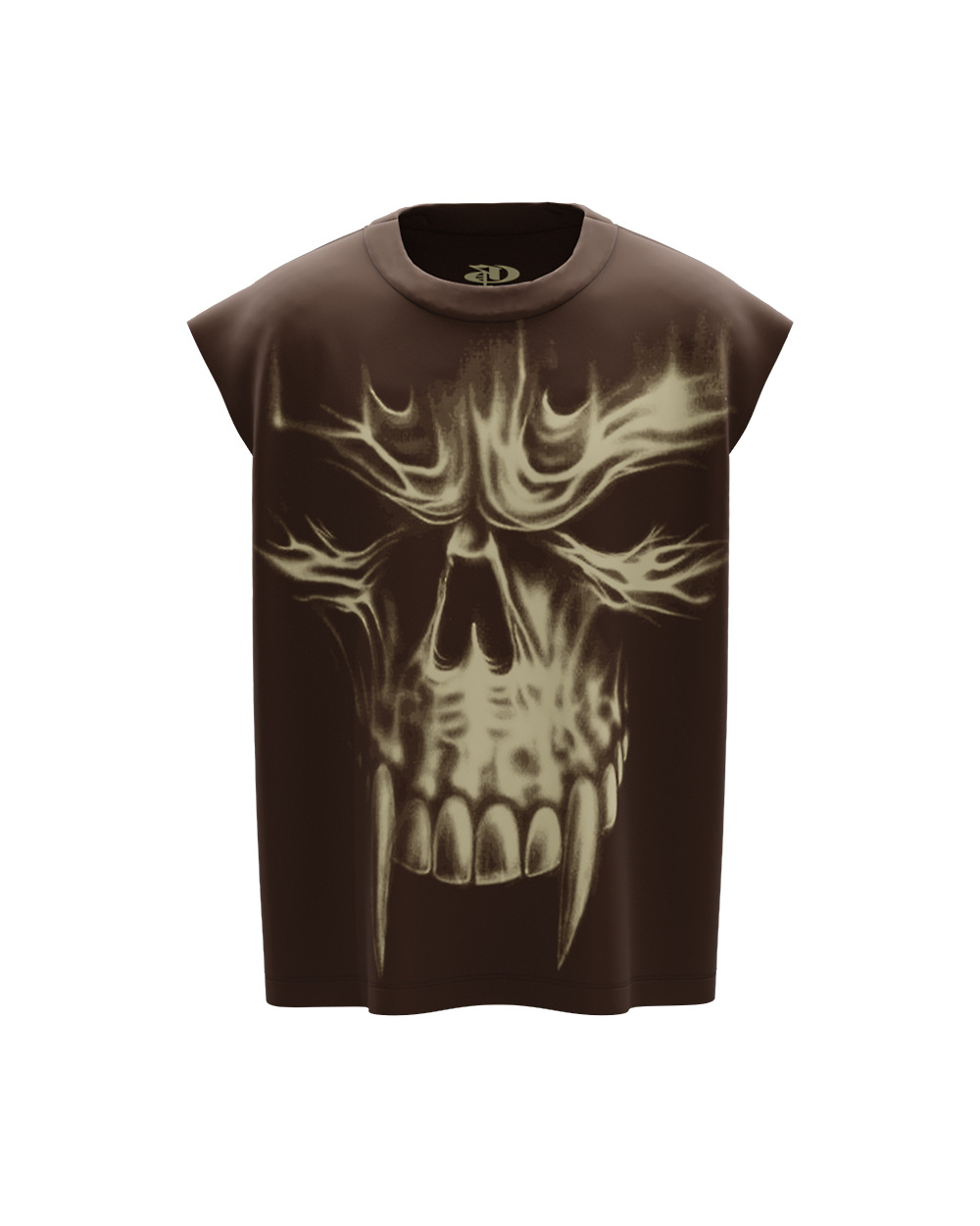 Punisher Brown Unisex Boxy Vest