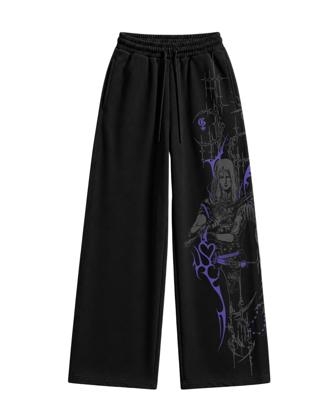 Bruise Black Baggy Pants