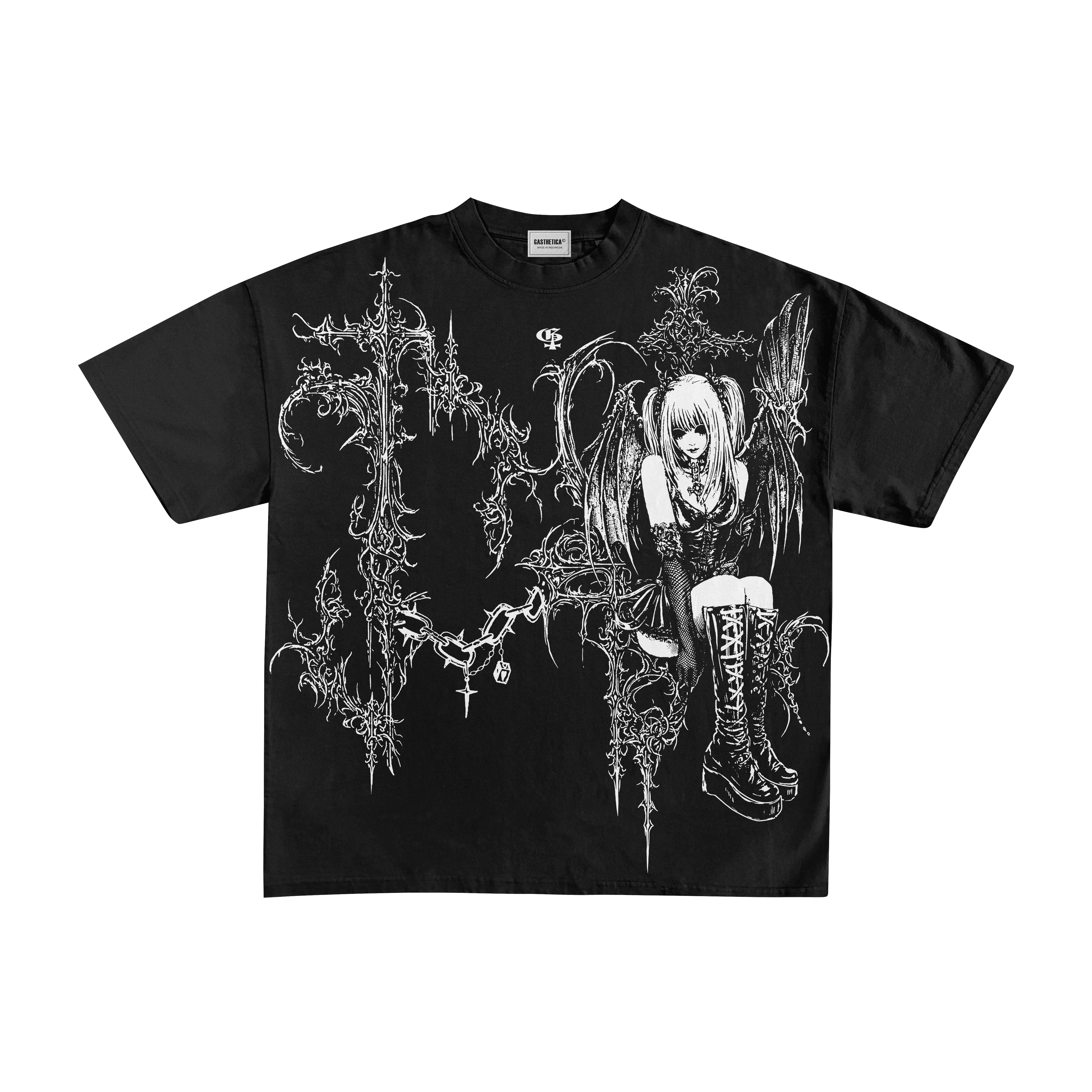 Xena Black Boxy Oversized Tshirt