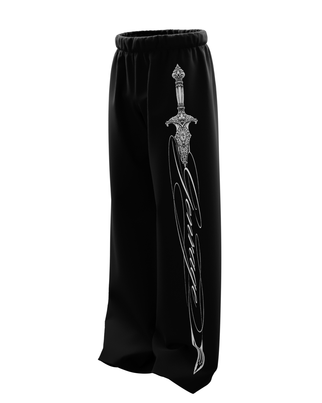 Signature Black Baggy Pants