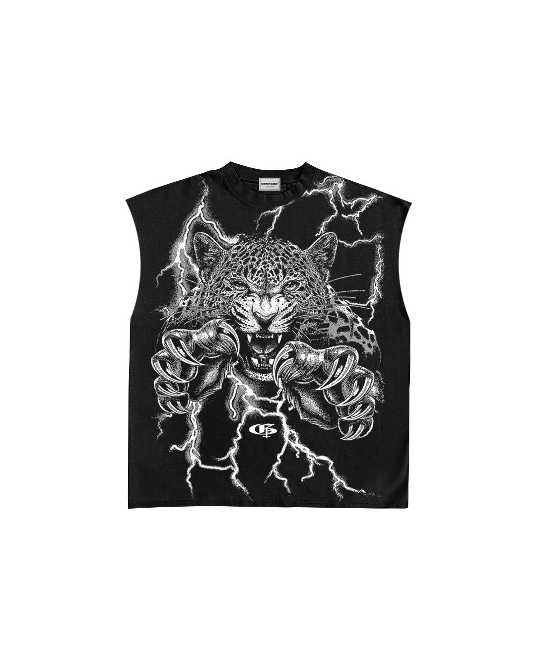 Rajah Black Unisex Boxy Vest