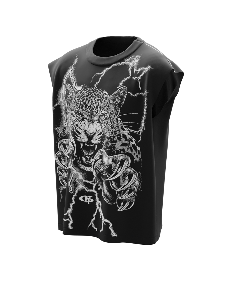 Rajah Black Unisex Boxy Vest