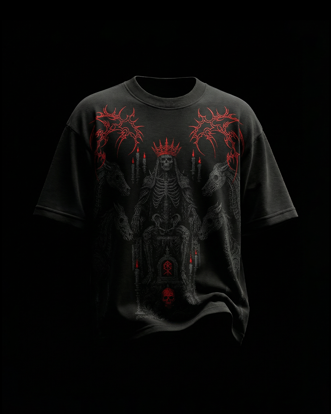 Rakt Black Boxy Oversized Tshirt