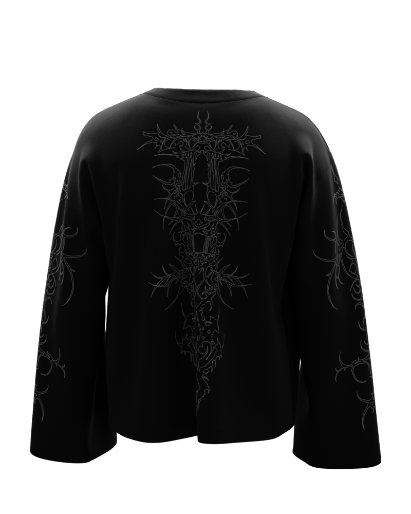 Rhino Black Full Sleeve T Shirt