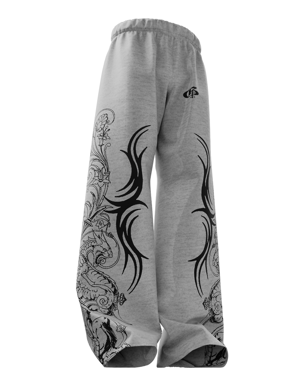 Rygor Melange Unisex Straight Fit Baggy Pants