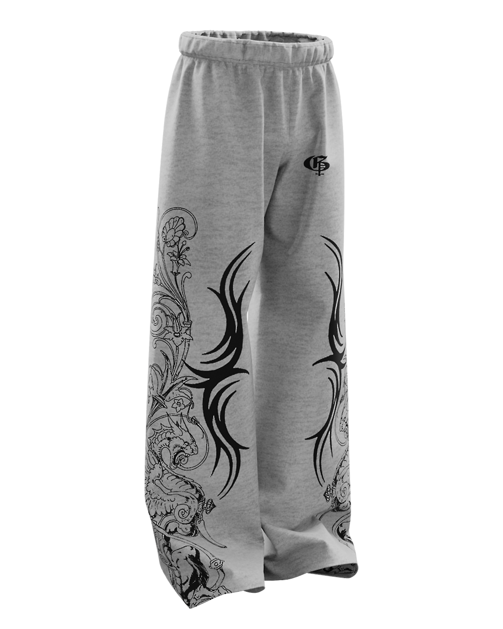 Rygor Melange Unisex Straight Fit Baggy Pants