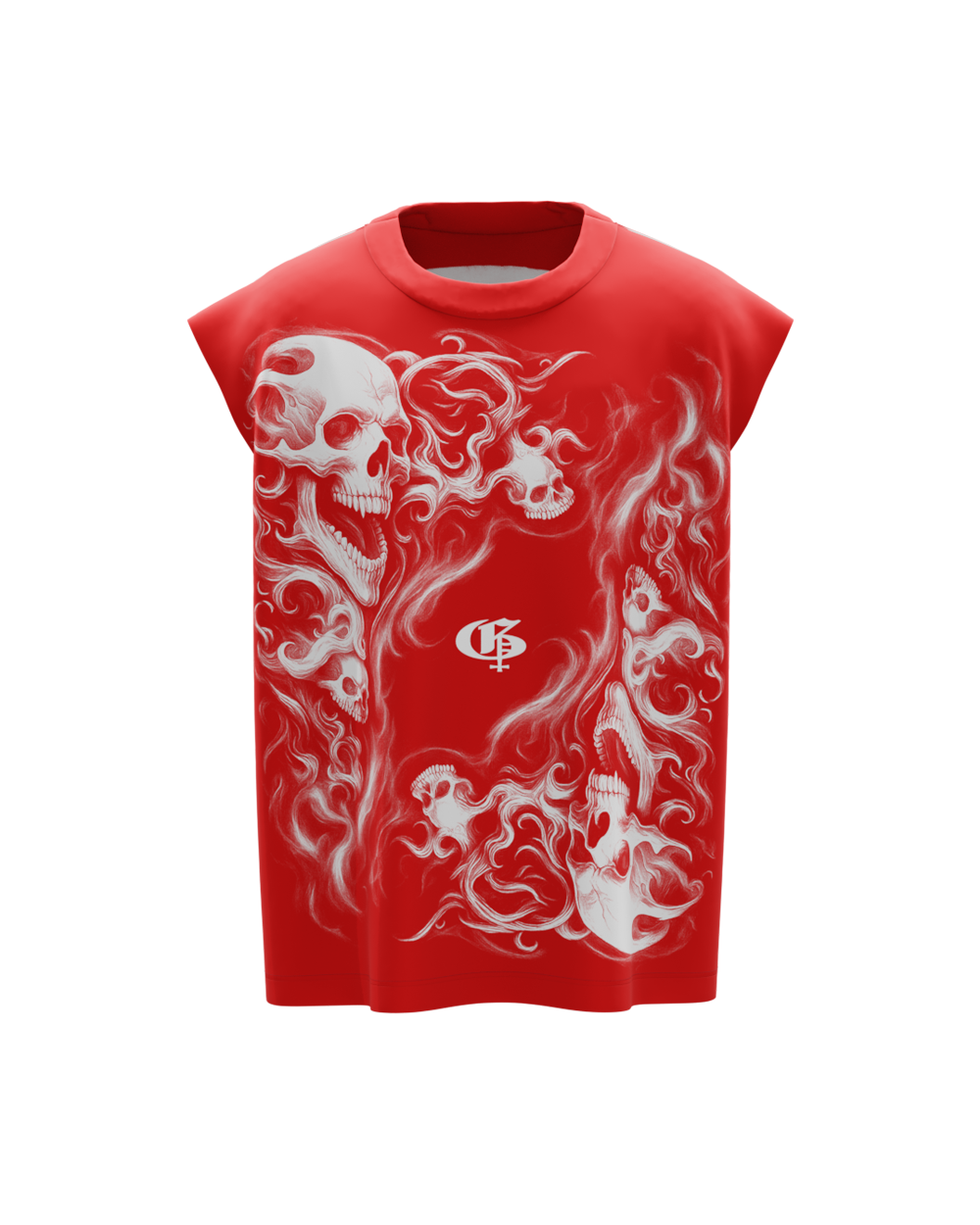 Sinner Red Boxy Unisex Vest