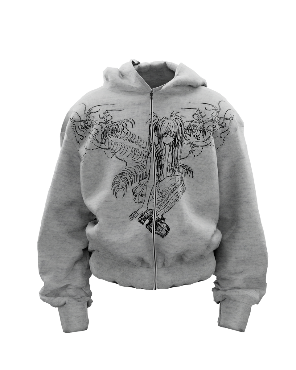 Duality Melange Unisex Zipper Hoodie