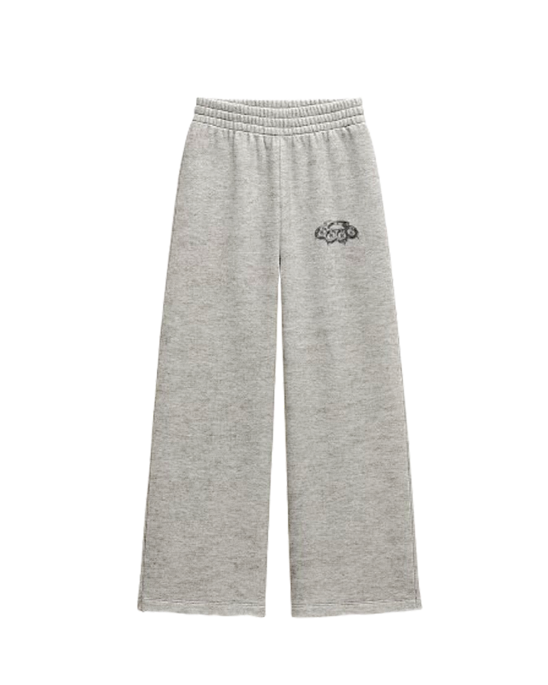 Basic Grey Genrage Baggy Pants