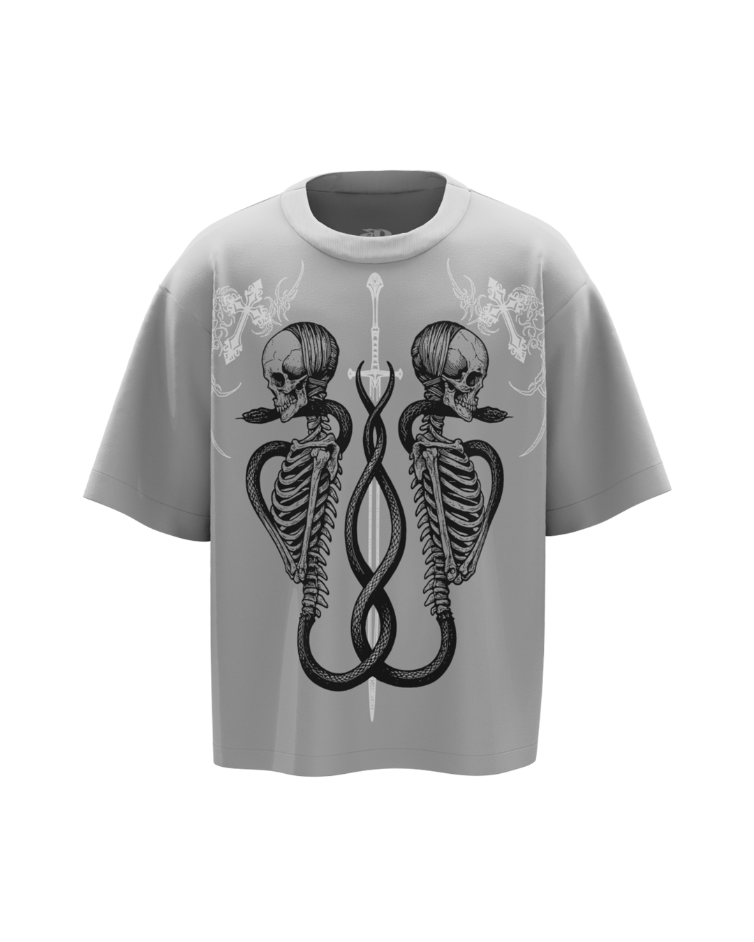 Warlock Grey Boxy Oversized Tshirt