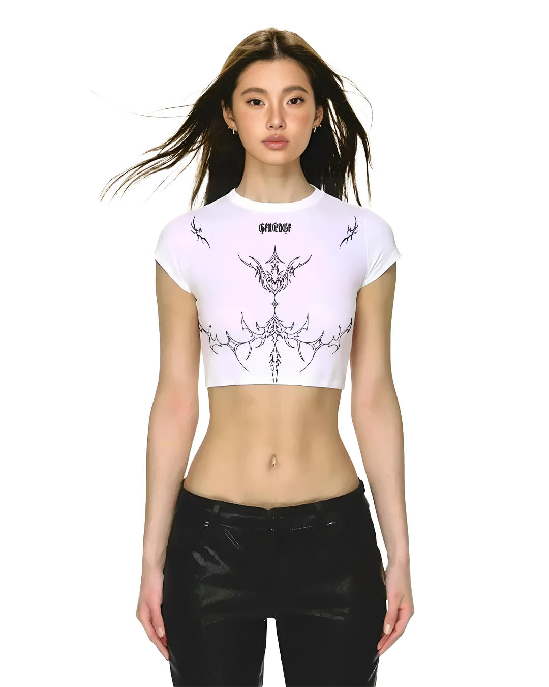 White Chaos Women's Baby Tee