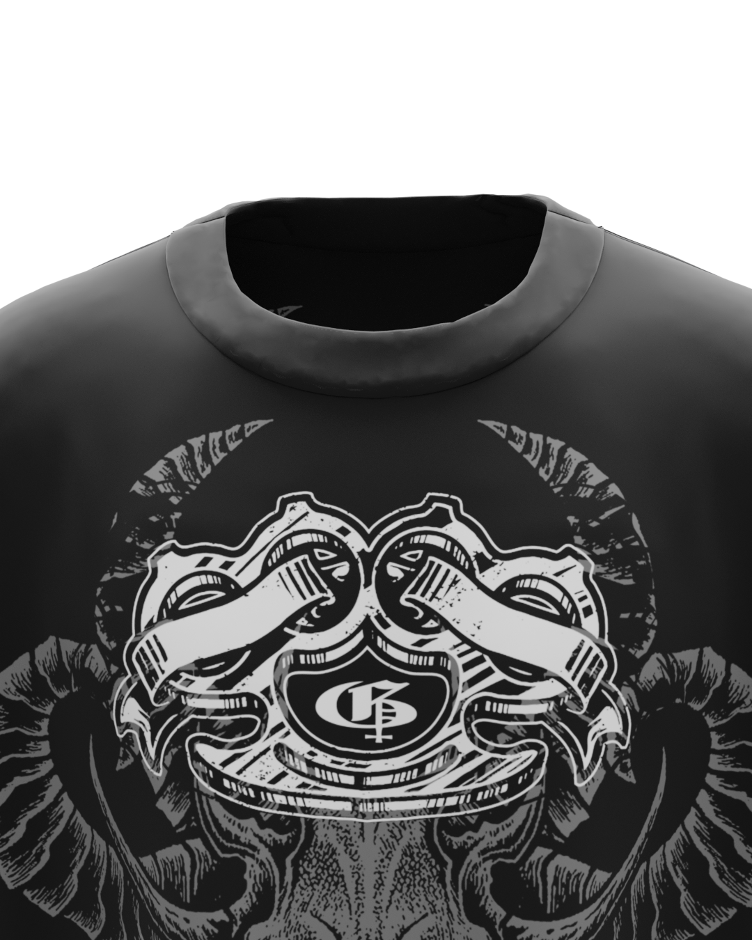 Orb Black Boxy Unisex Vest