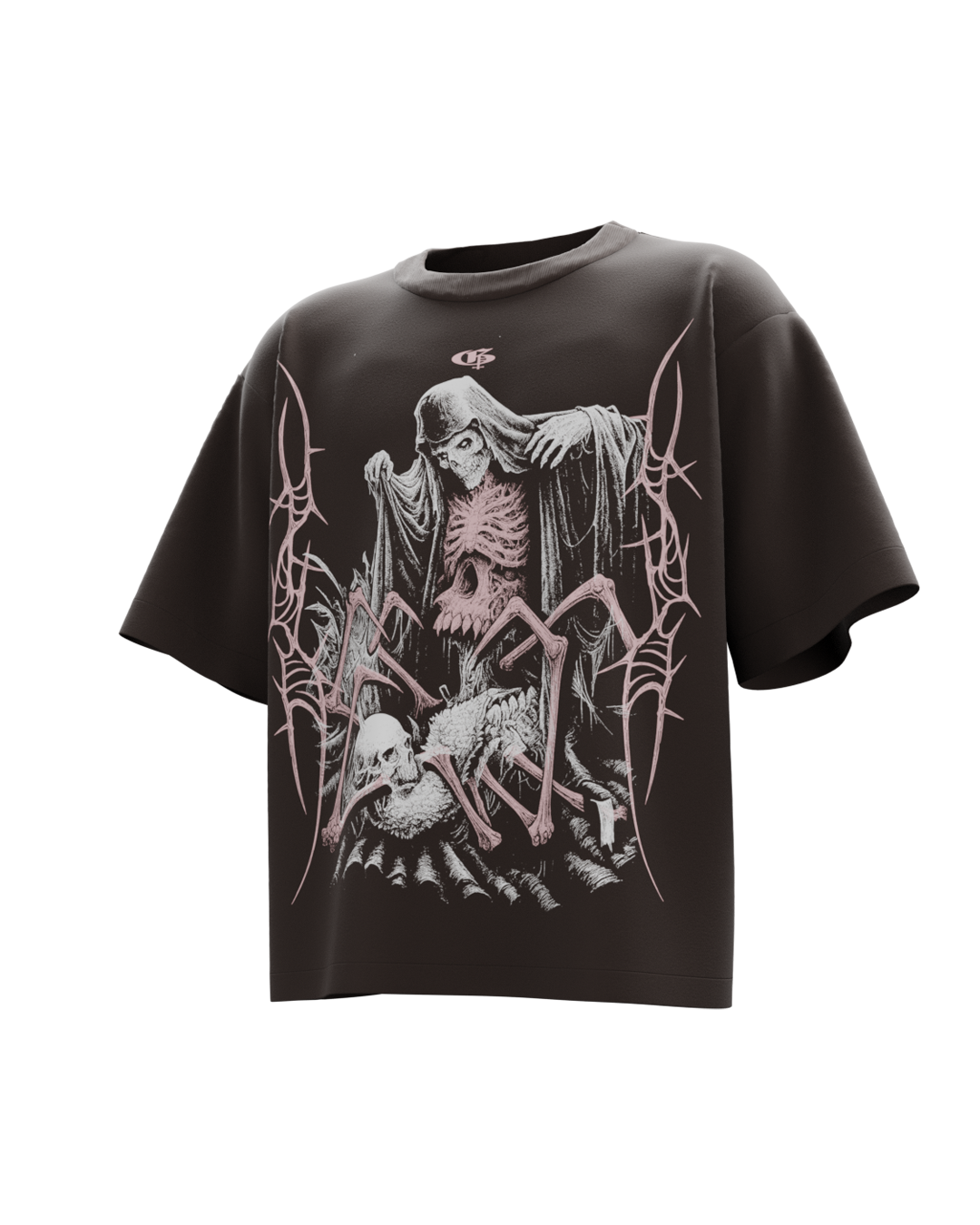 Fang Brown Boxy Oversized Tshirt