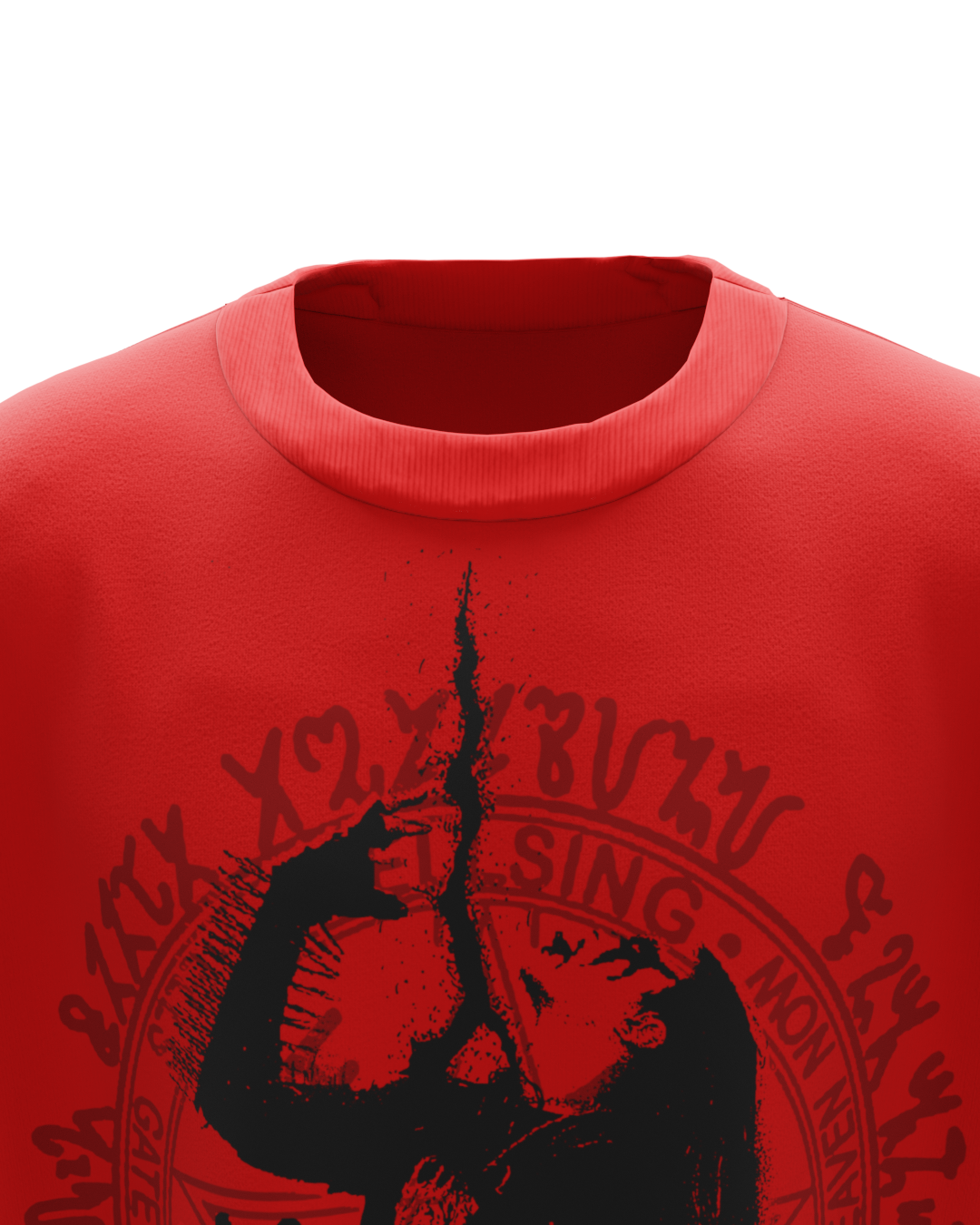 Crimson Red Boxy Unisex Vest
