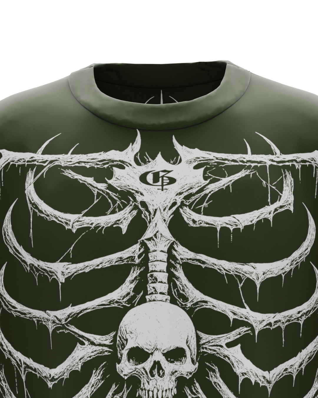 Axial Olive Boxy Unisex Vest