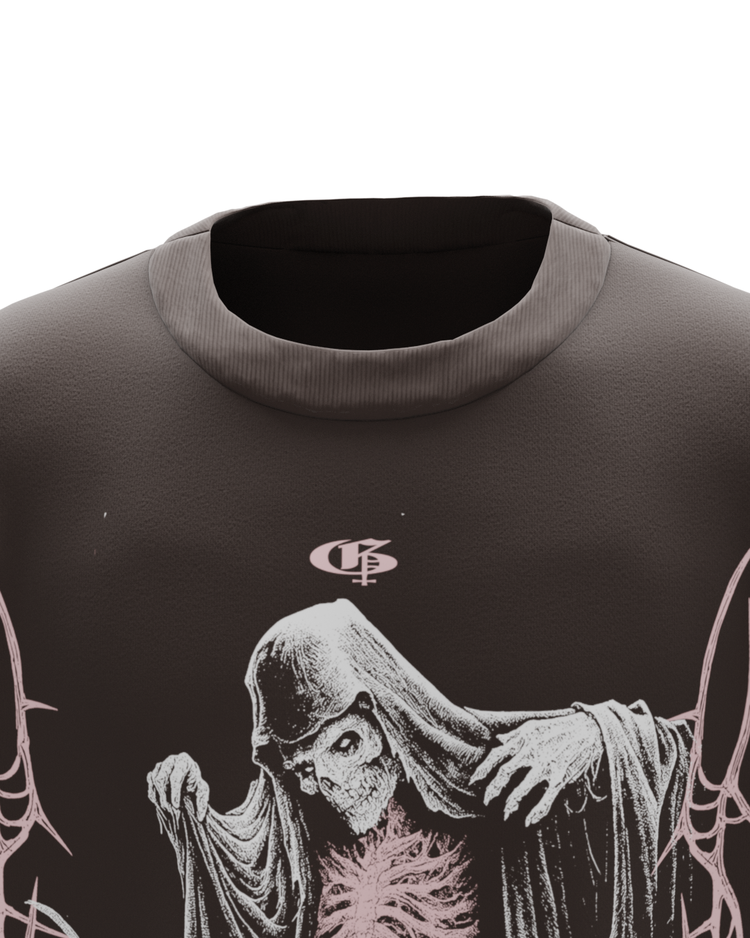 Fang Brown Boxy Oversized Tshirt