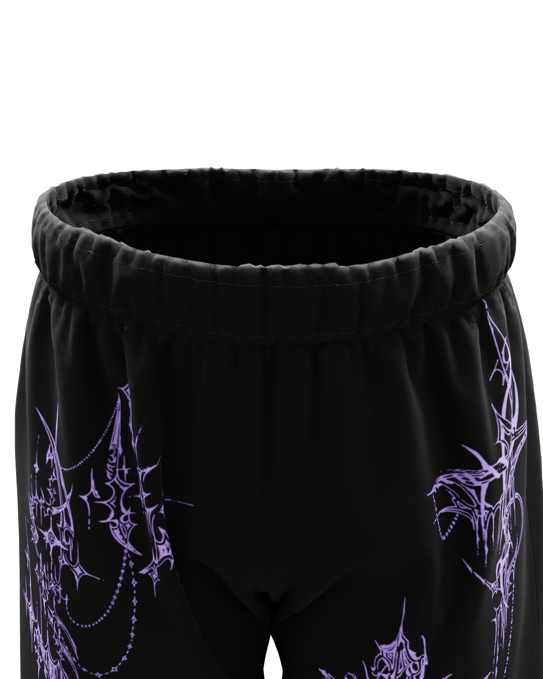 Zyra Black Unisex Shorts