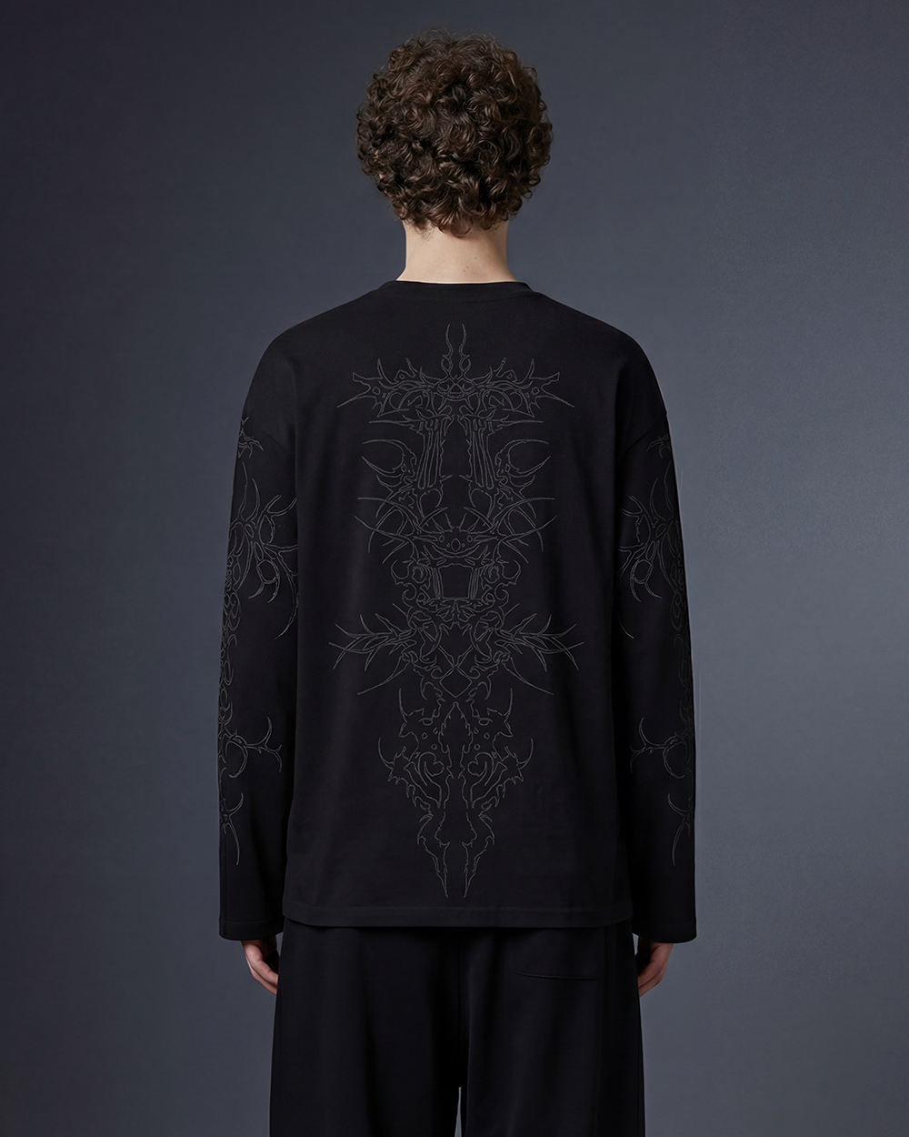 Rhino Black Full Sleeve T Shirt