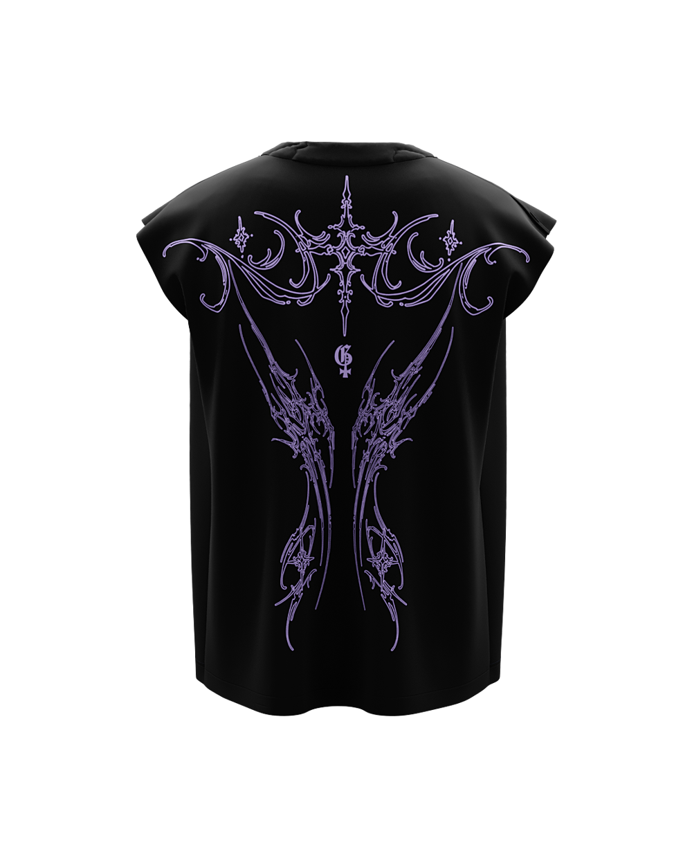 Dissect Black Boxy Unisex Vest