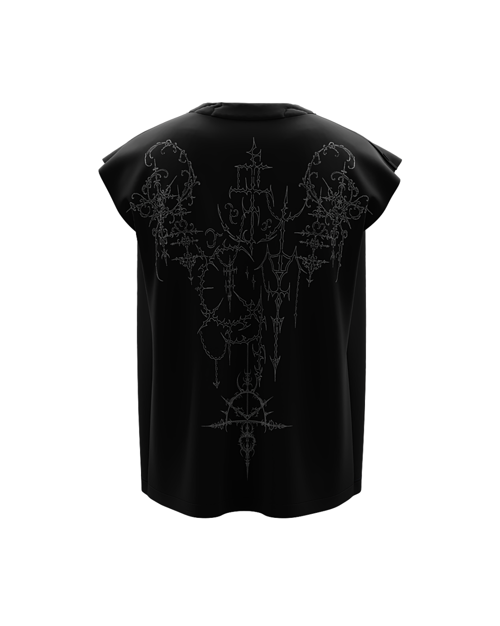 Execia Black Boxy Unisex Vest