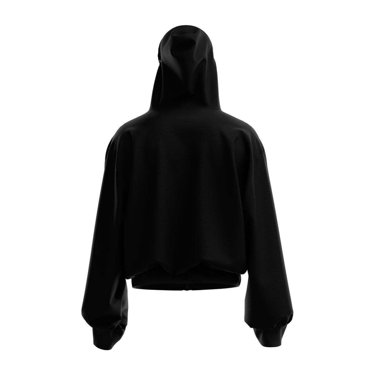 Thesis Black Zipper Hoodie