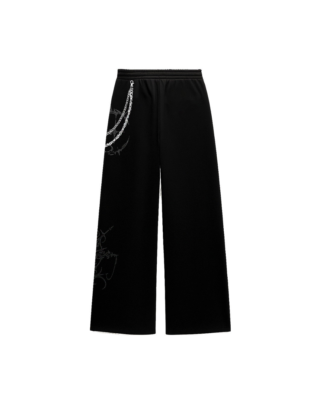 Chainsaw Black Baggy Pants