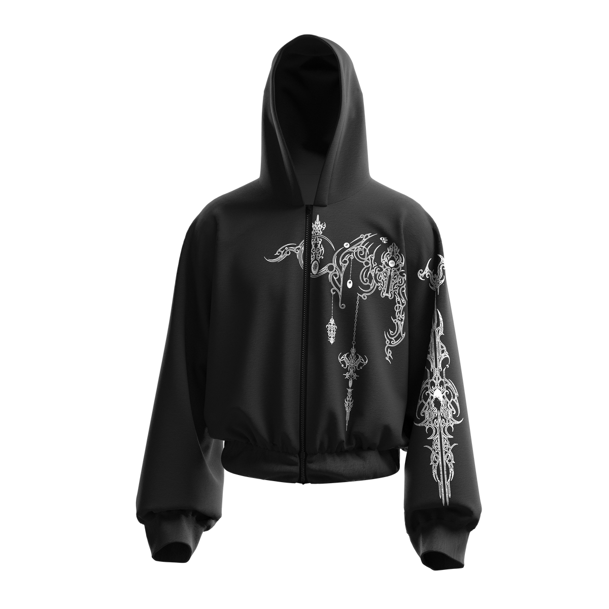 Heresy Dark Grey Zipper Hoodie