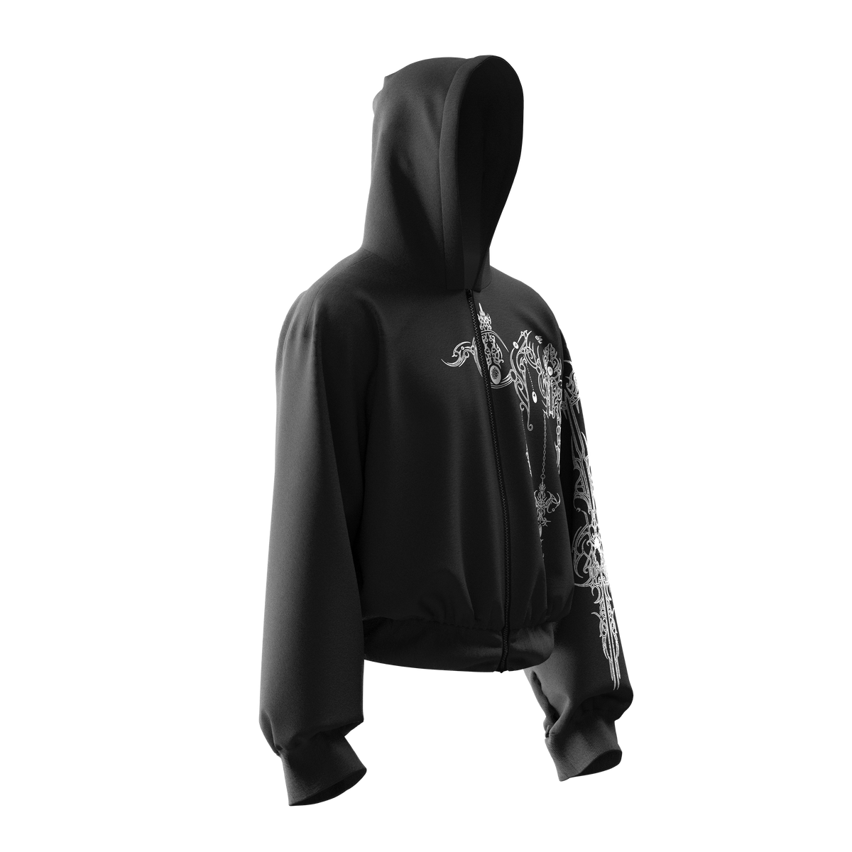 Heresy Dark Grey Zipper Hoodie