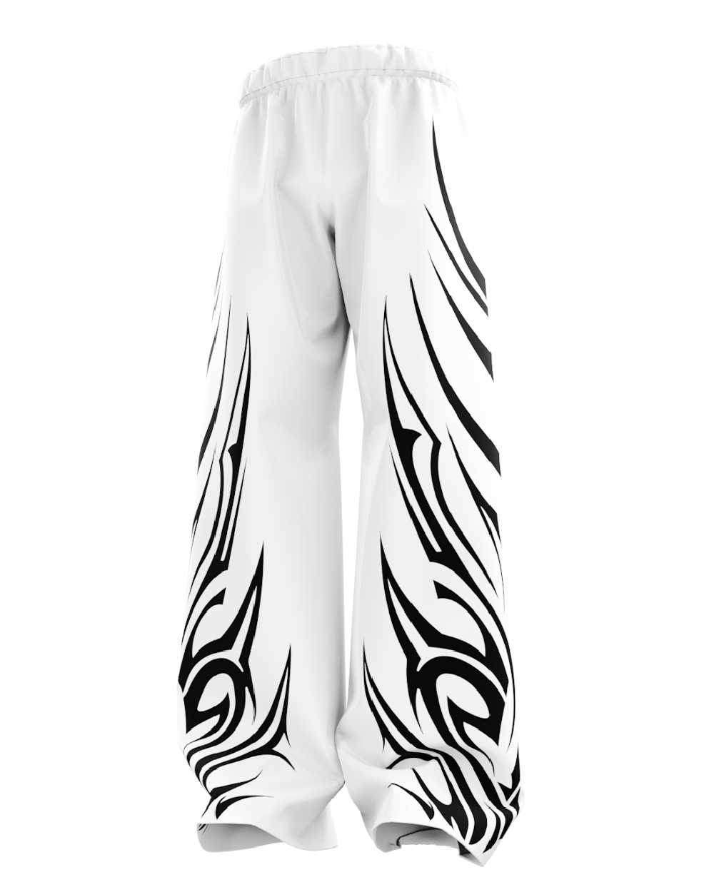 Thorne White Unisex Straight Fit Baggy Pants