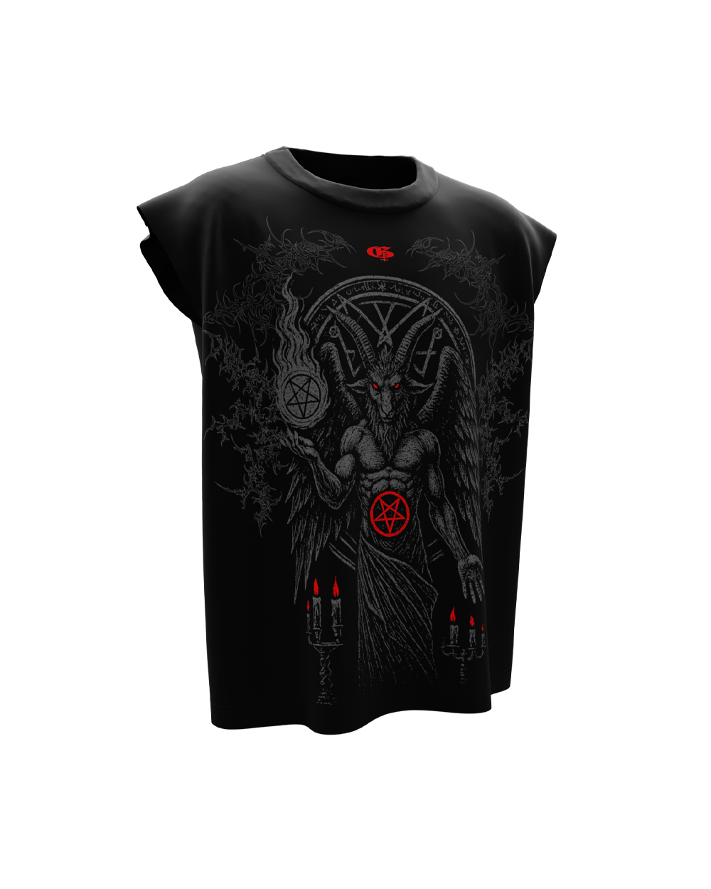 Heathen Black Boxy Unisex Vest