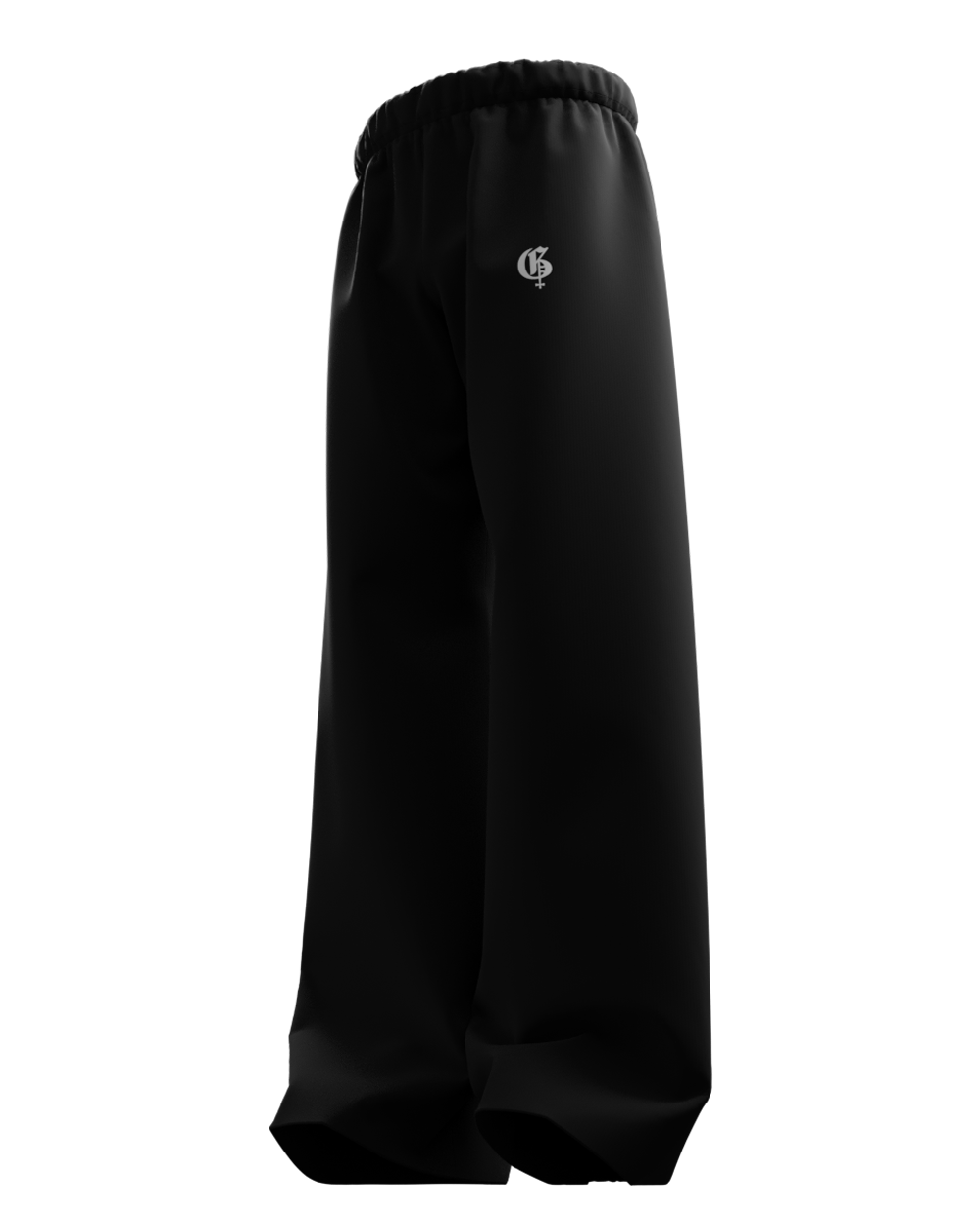Basic Black Genrage Baggy Pants