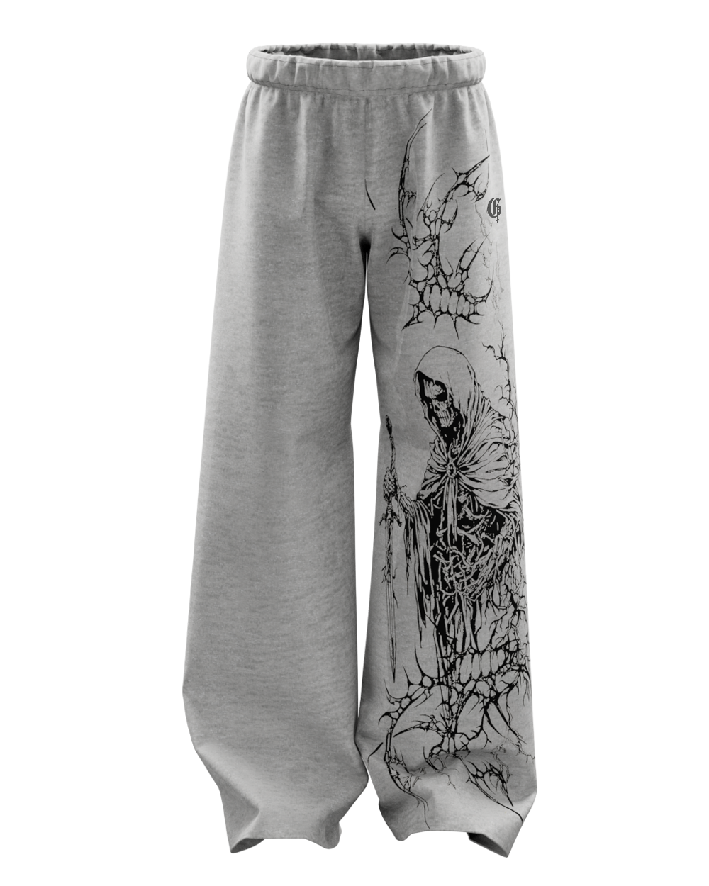 duelist-grey-melange-unisex-straight-fit-baggy-pants-genrage-1