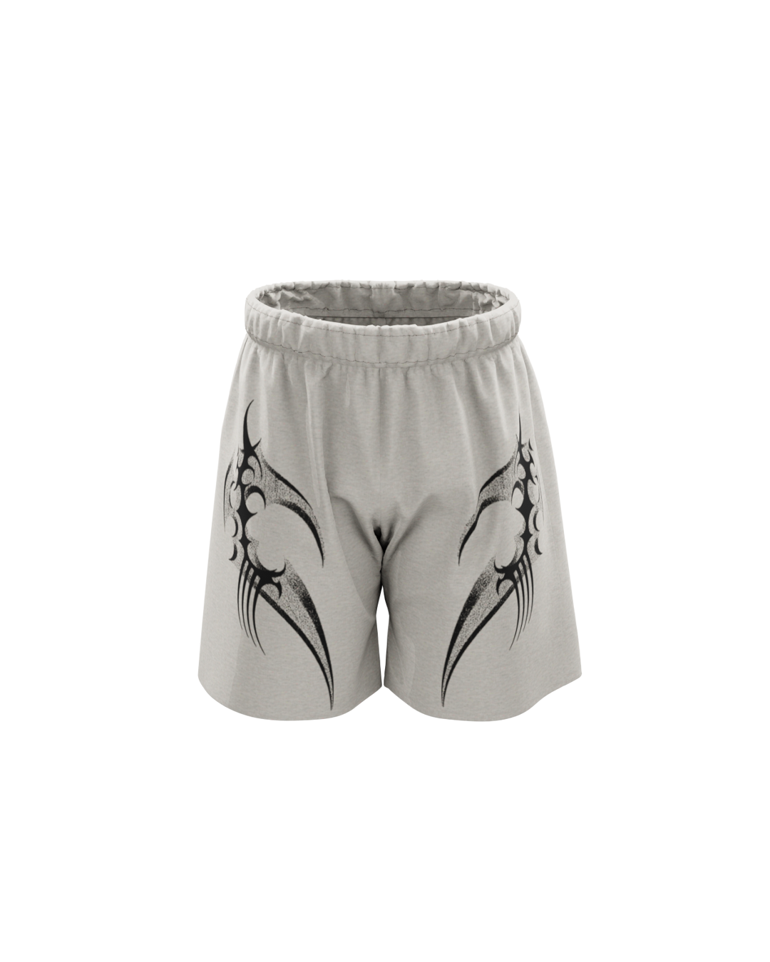 Grey Savage Melange Unisex Shorts