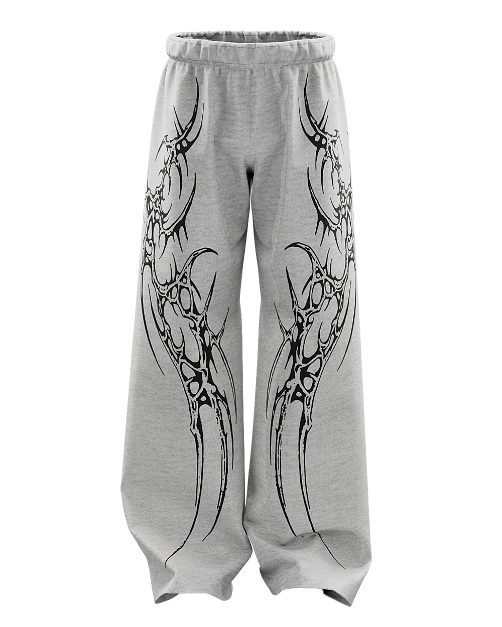 Grey Saiyan Unisex Straight Baggy Pants