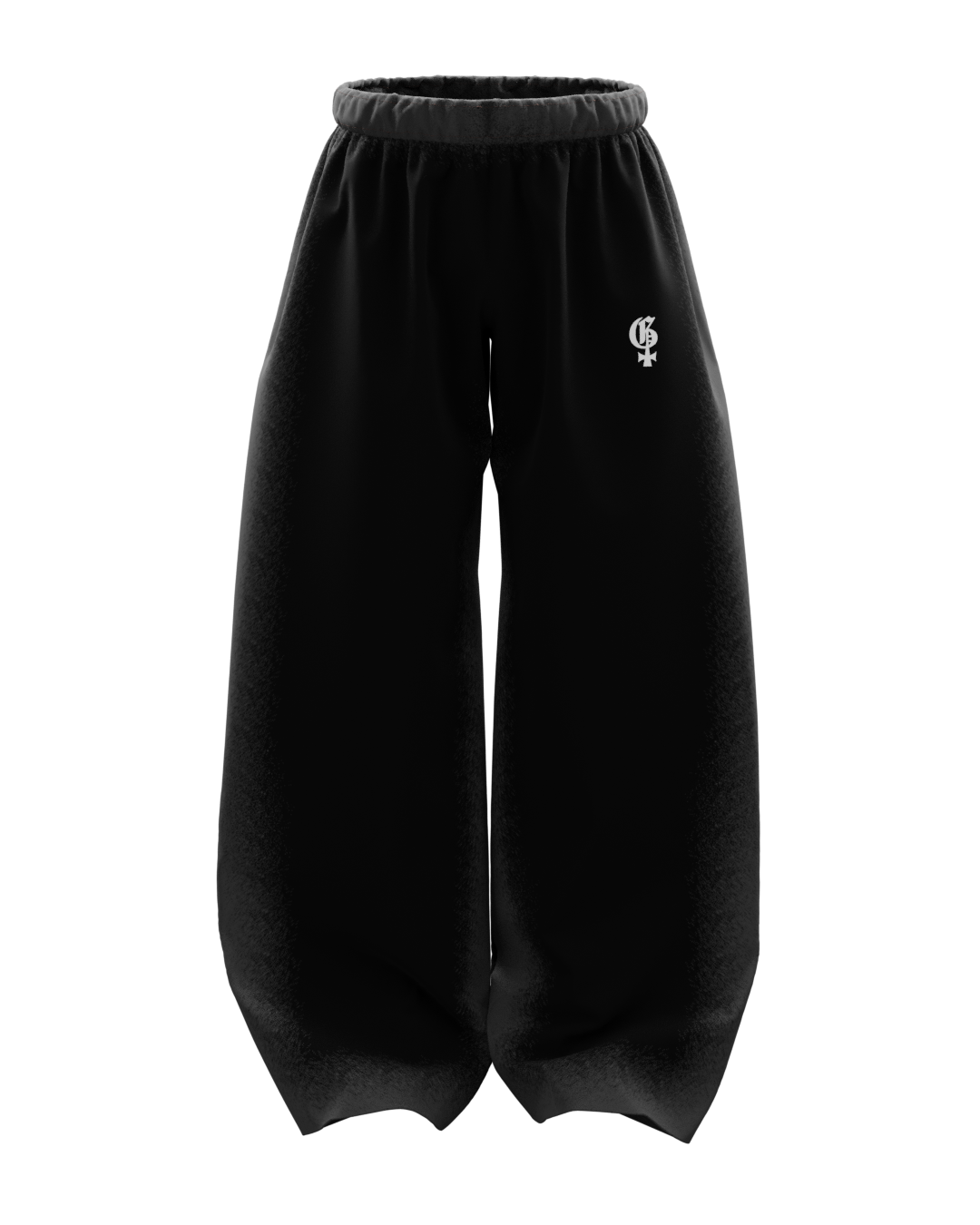 Fade Basic Black Balloon Pants