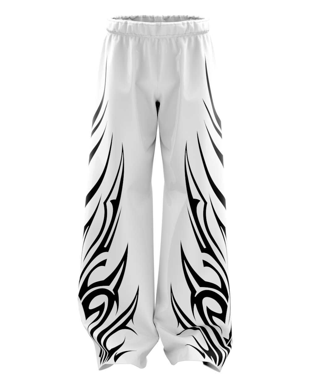 Thorne White Unisex Straight Fit Baggy Pants
