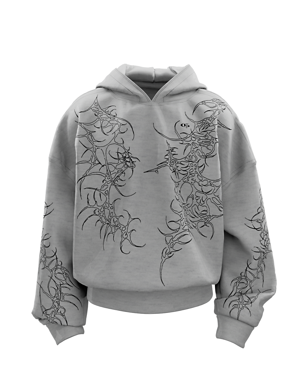 Grey Reaven Boxy Oversized Hoodie [PRE-ORDER]